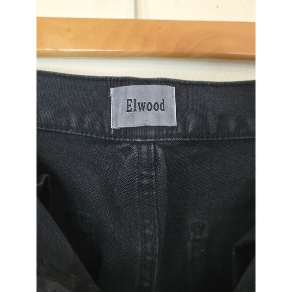 ELWOOD Industry Pant Size 32 Carpenter Utility Denim Jeans Black - Picture 10 of 13